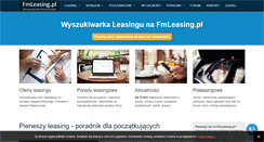 Desktop Screenshot of fmleasing.pl